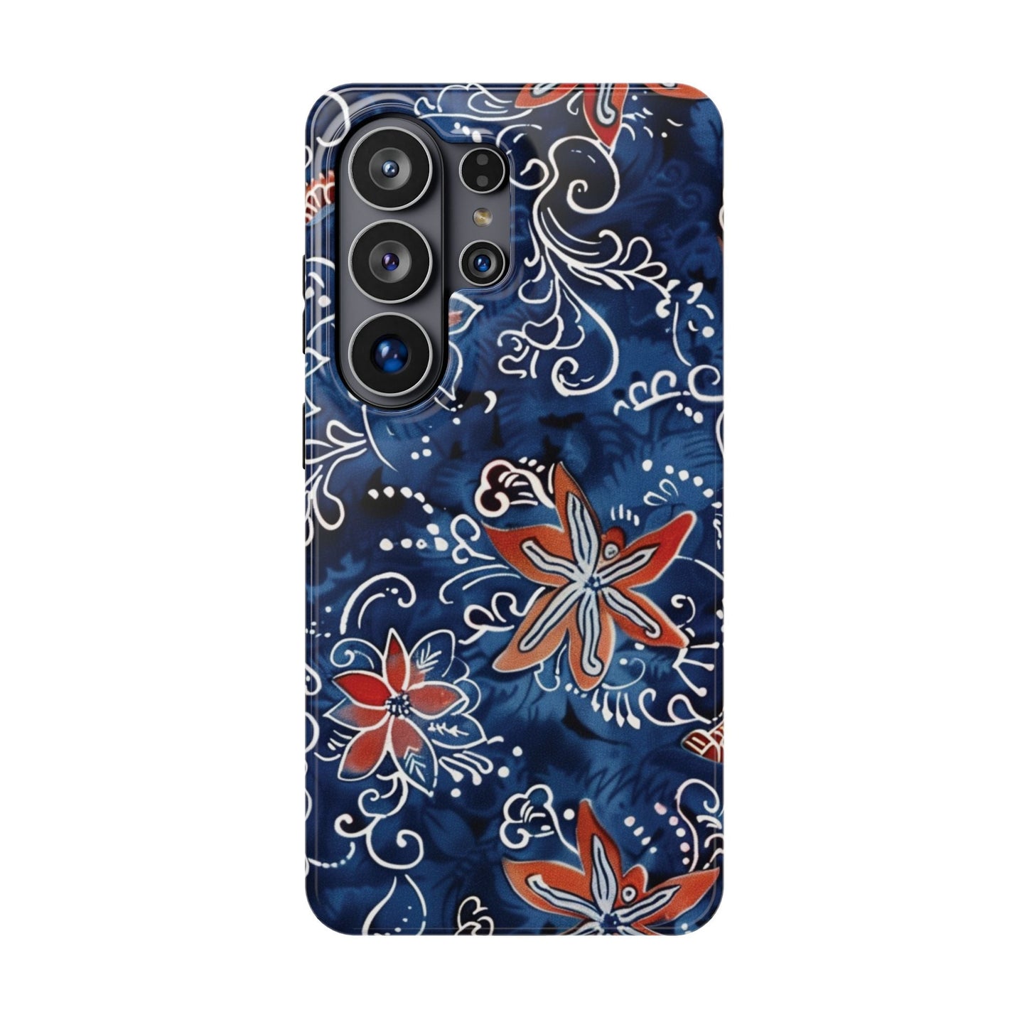 Floral Indigo Magnetic Impact Phone Case - DIGITAL X