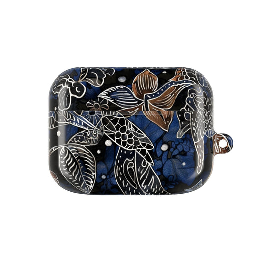 Floral Koi AirPod Case – Blue Watercolor Protective Cover - DIGITAL X