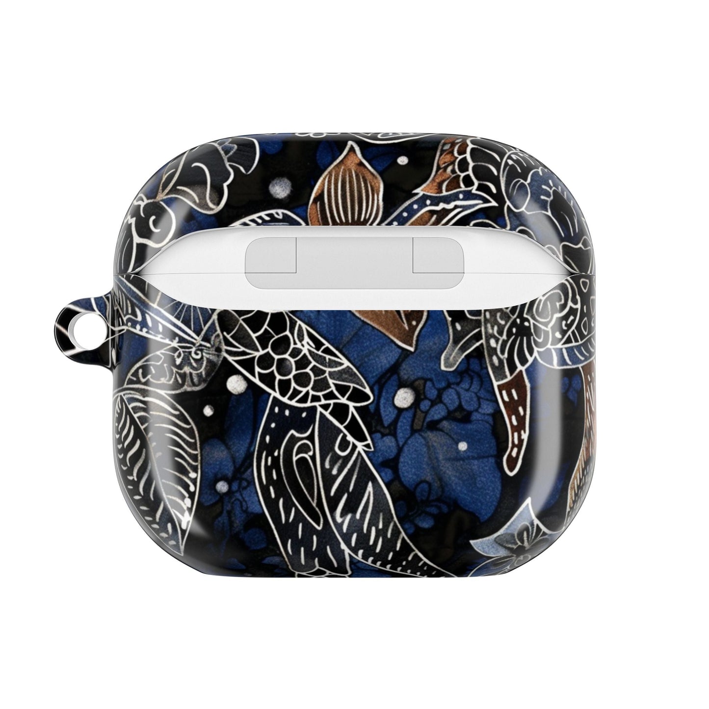 Floral Koi AirPod Case – Blue Watercolor Protective Cover - DIGITAL X