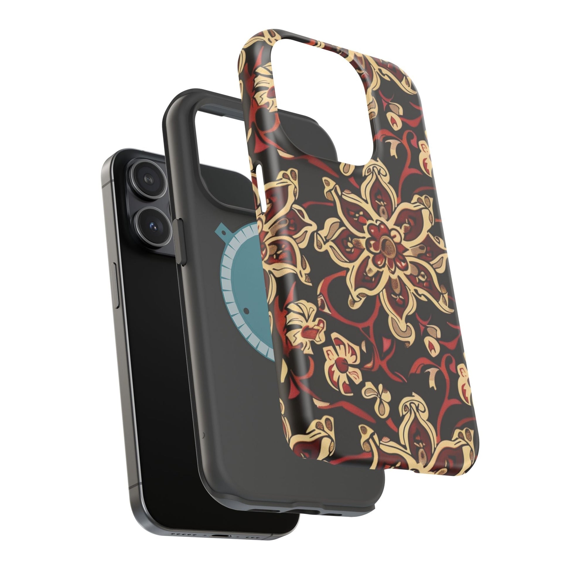 Floral Mandala Magnetic Impact - Resistant Phone Case - DIGITAL X