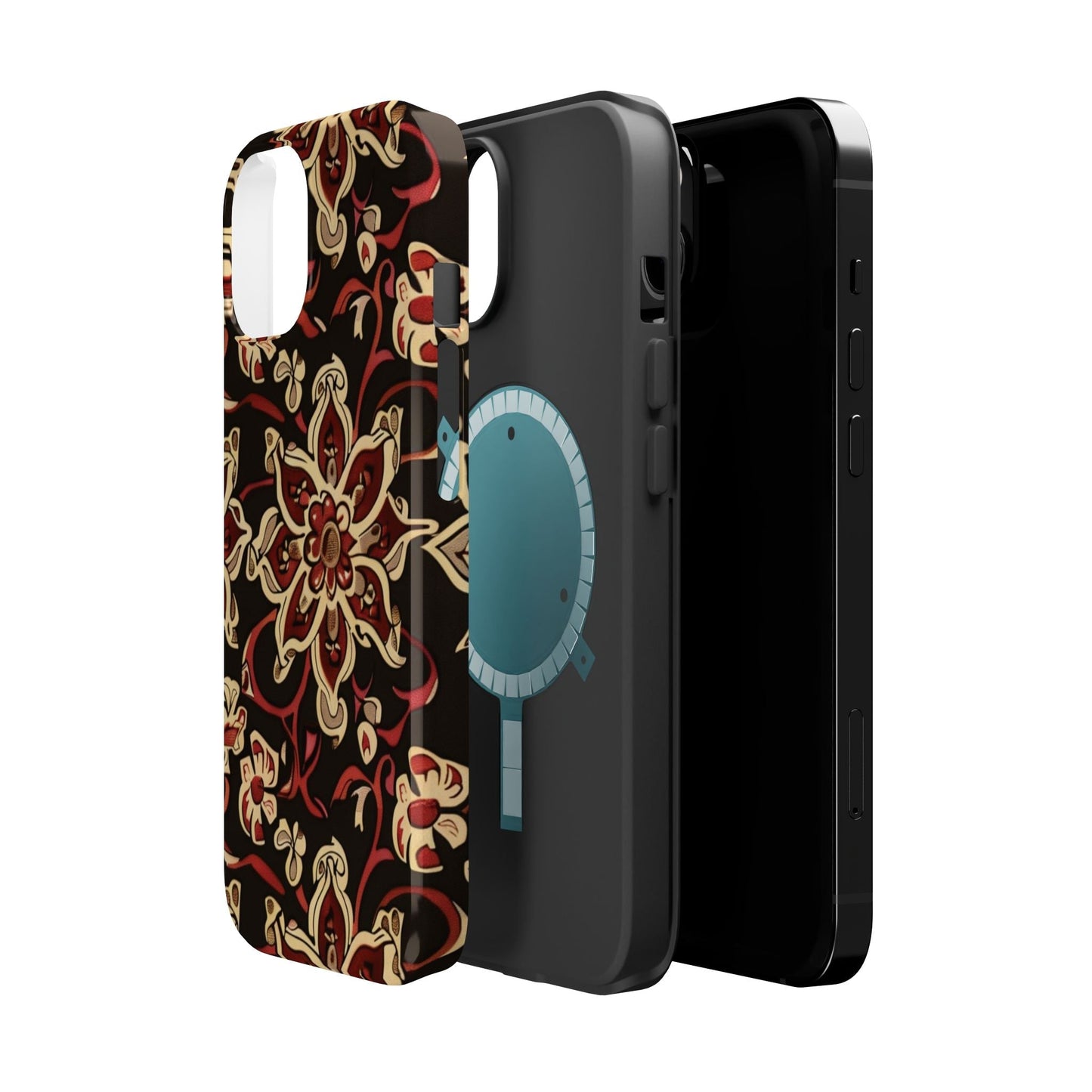 Floral Mandala Magnetic Impact - Resistant Phone Case - DIGITAL X