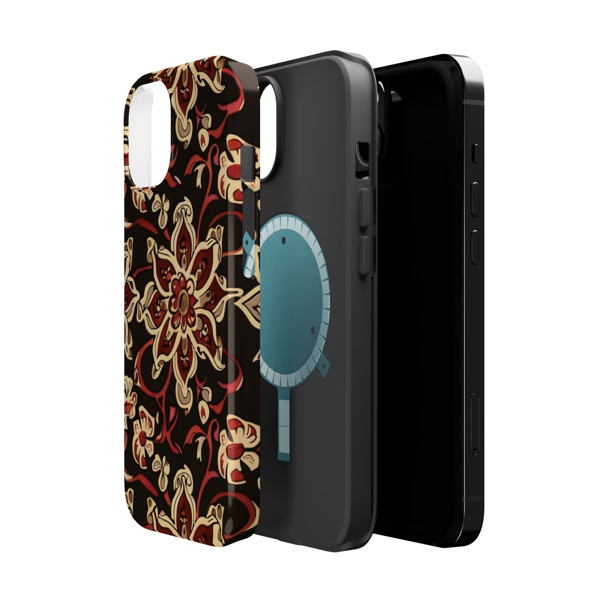 Floral Mandala Magnetic Impact - Resistant Phone Case - DIGITAL X