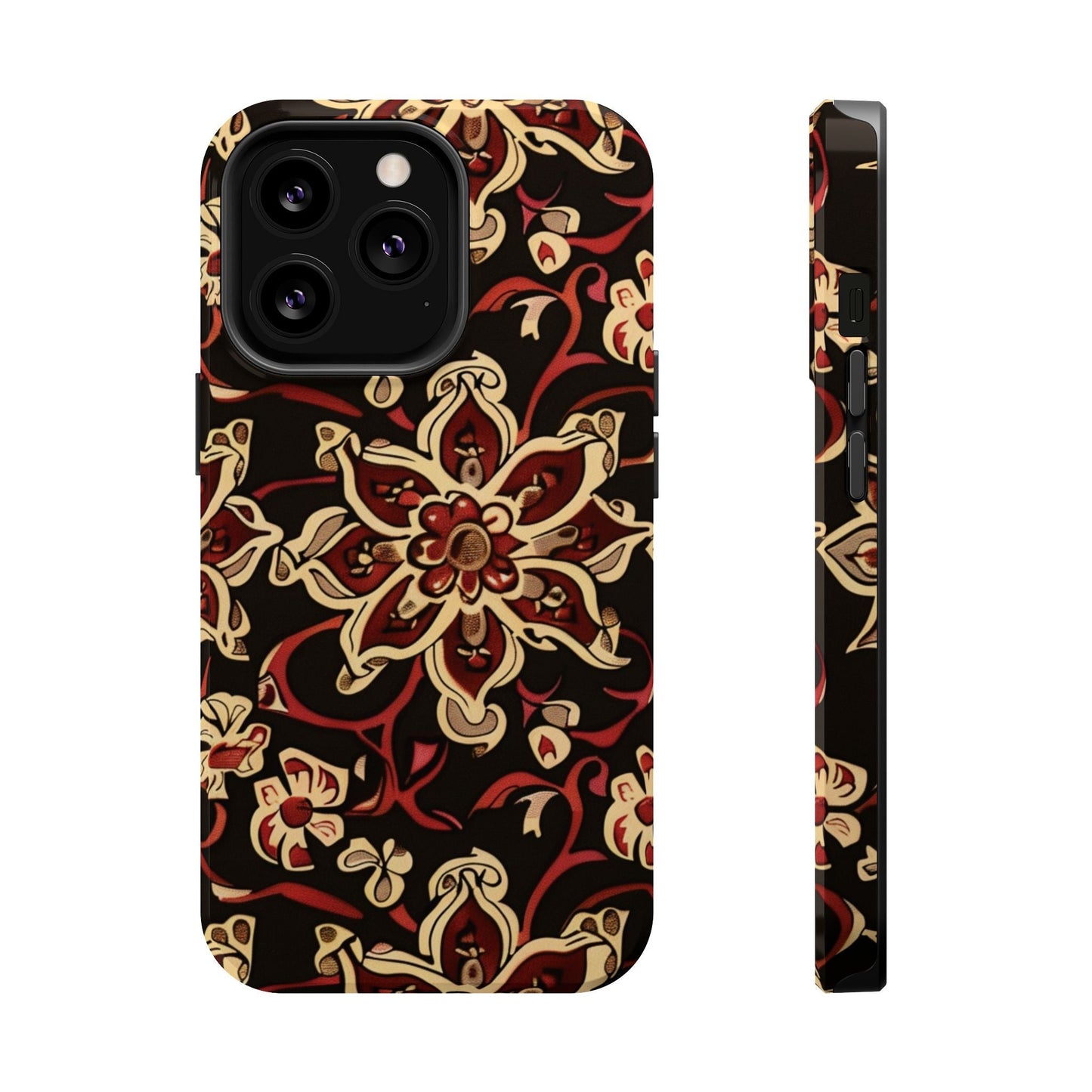 Floral Mandala Magnetic Impact - Resistant Phone Case - DIGITAL X