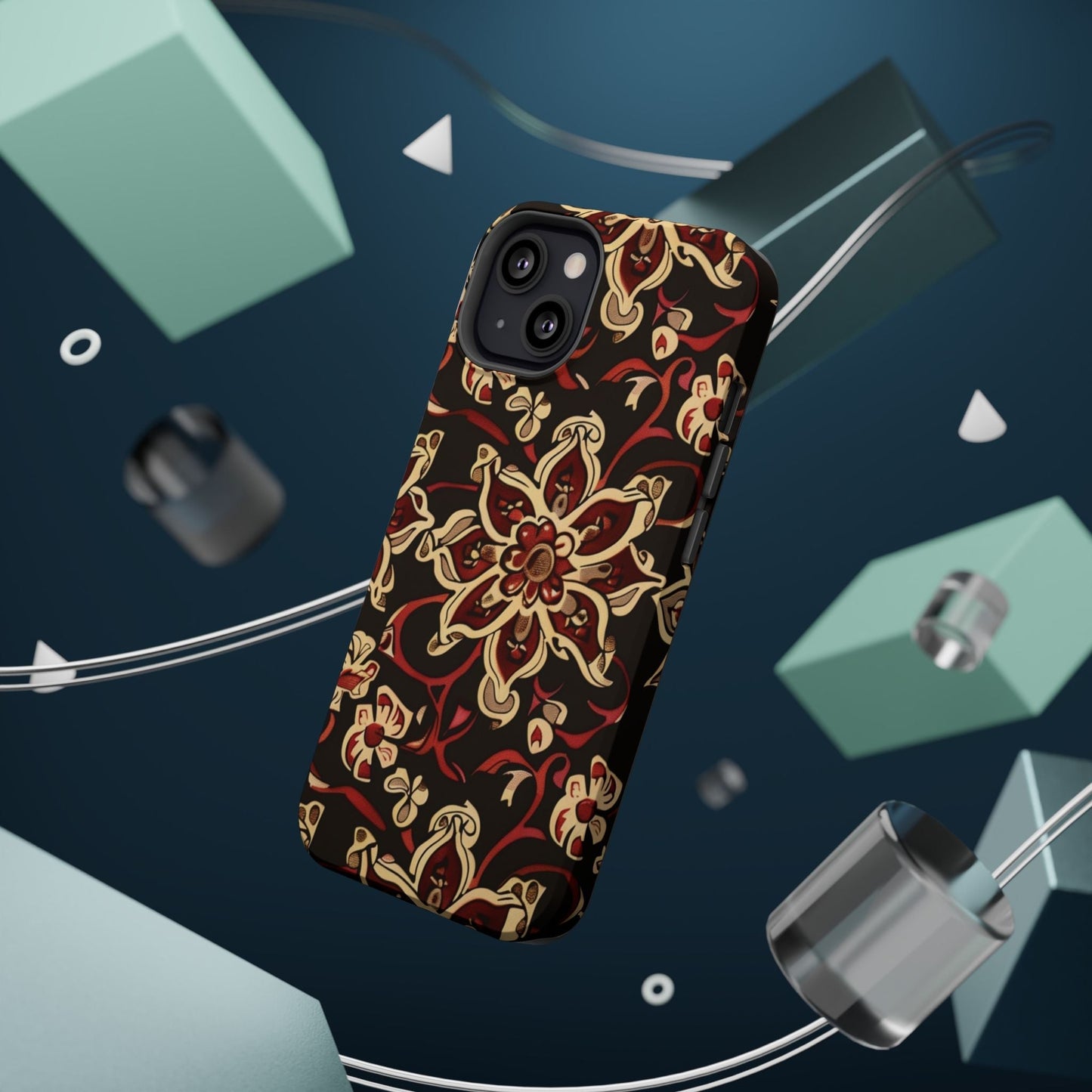 Floral Mandala Magnetic Impact - Resistant Phone Case - DIGITAL X