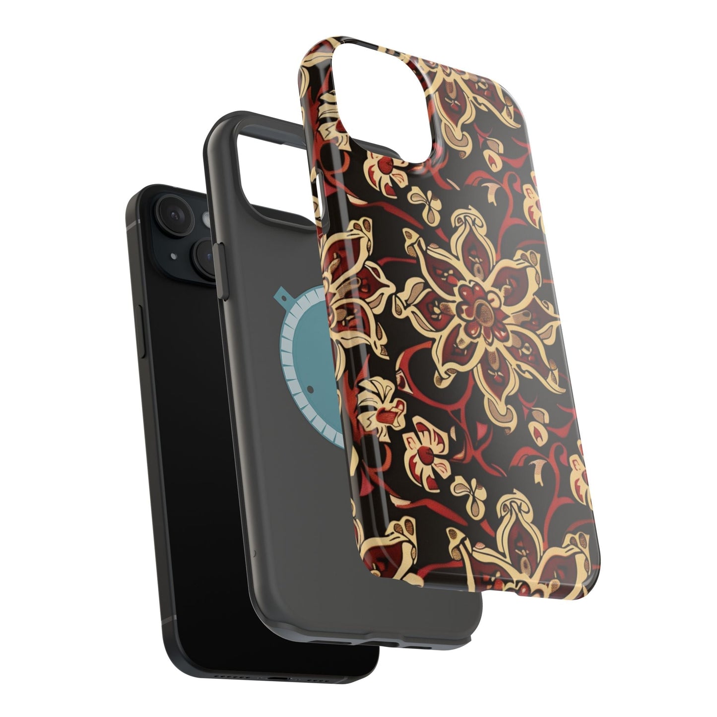 Floral Mandala Magnetic Impact - Resistant Phone Case - DIGITAL X