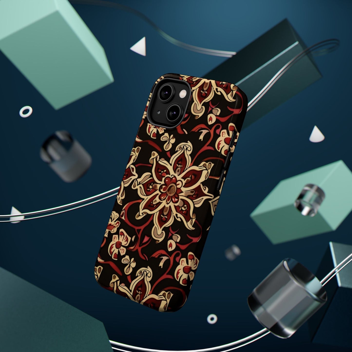 Floral Mandala Magnetic Impact - Resistant Phone Case - DIGITAL X