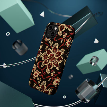 Floral Mandala Magnetic Impact - Resistant Phone Case - DIGITAL X
