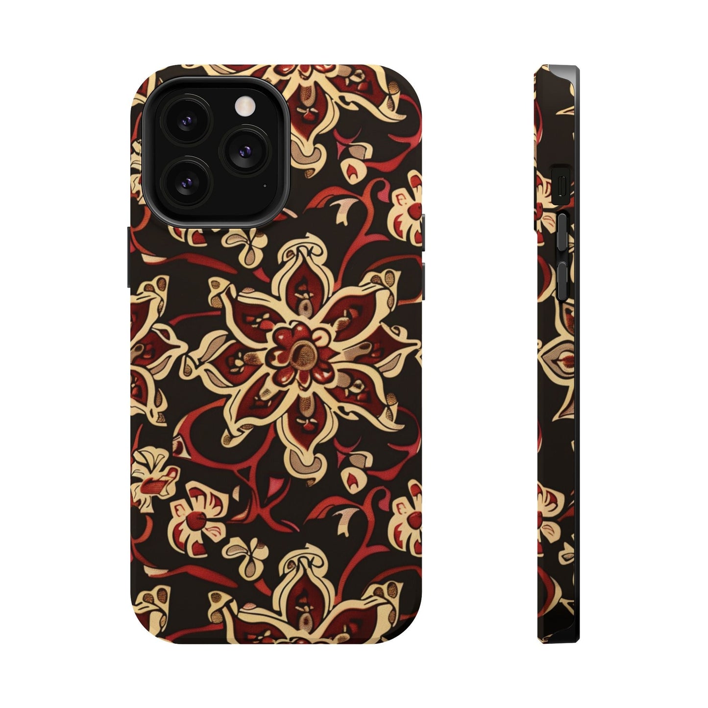 Floral Mandala Magnetic Impact - Resistant Phone Case - DIGITAL X