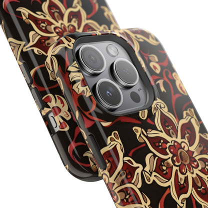 Floral Mandala Magnetic Impact - Resistant Phone Case - DIGITAL X