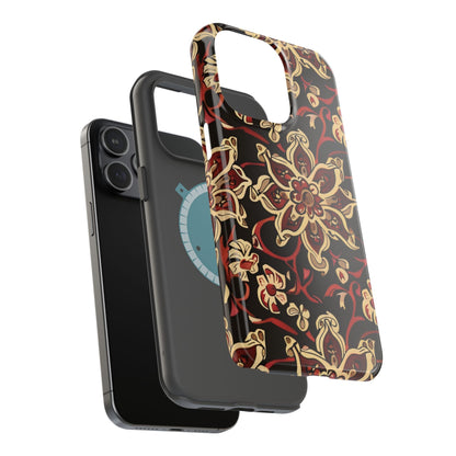 Floral Mandala Magnetic Impact - Resistant Phone Case - DIGITAL X