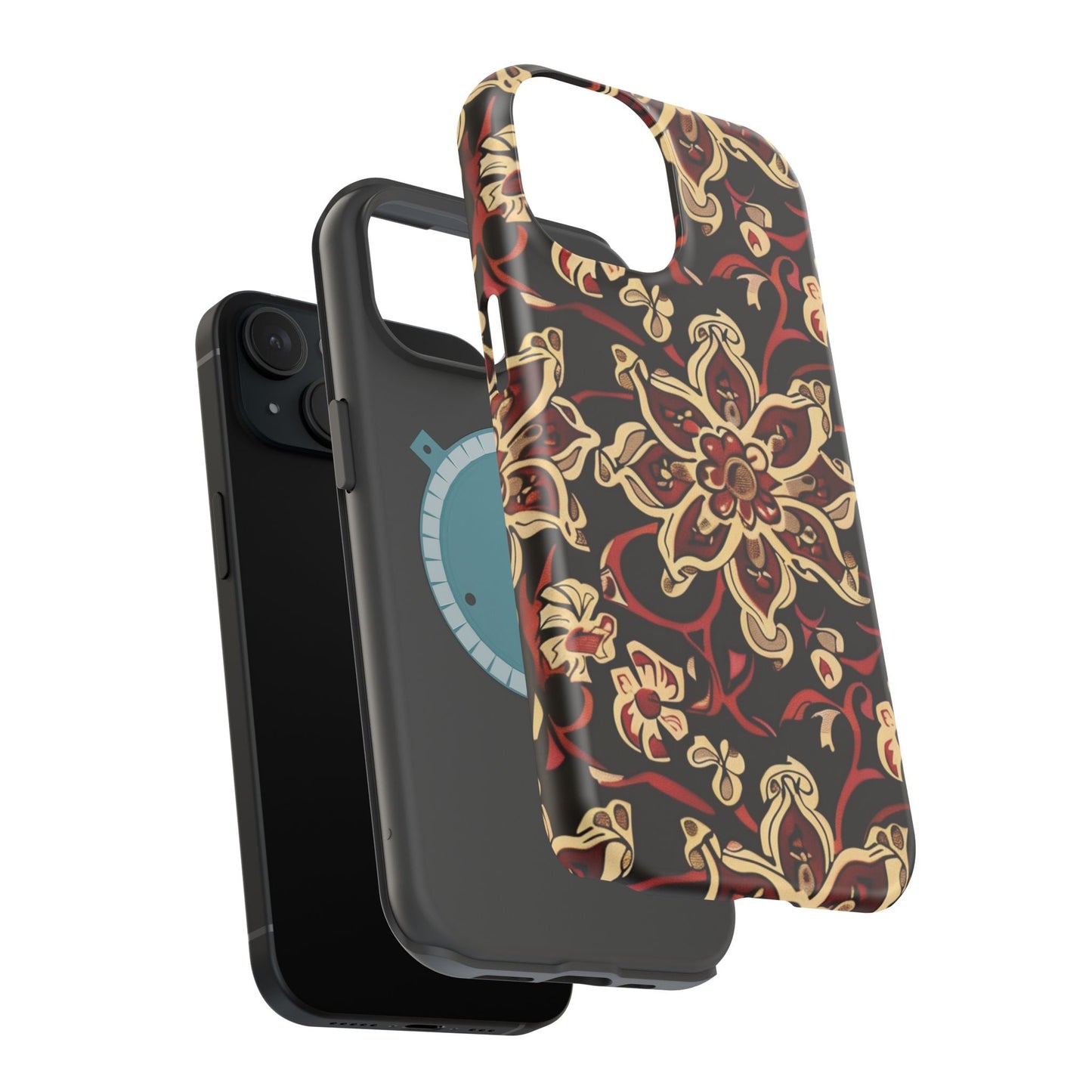 Floral Mandala Magnetic Impact - Resistant Phone Case - DIGITAL X