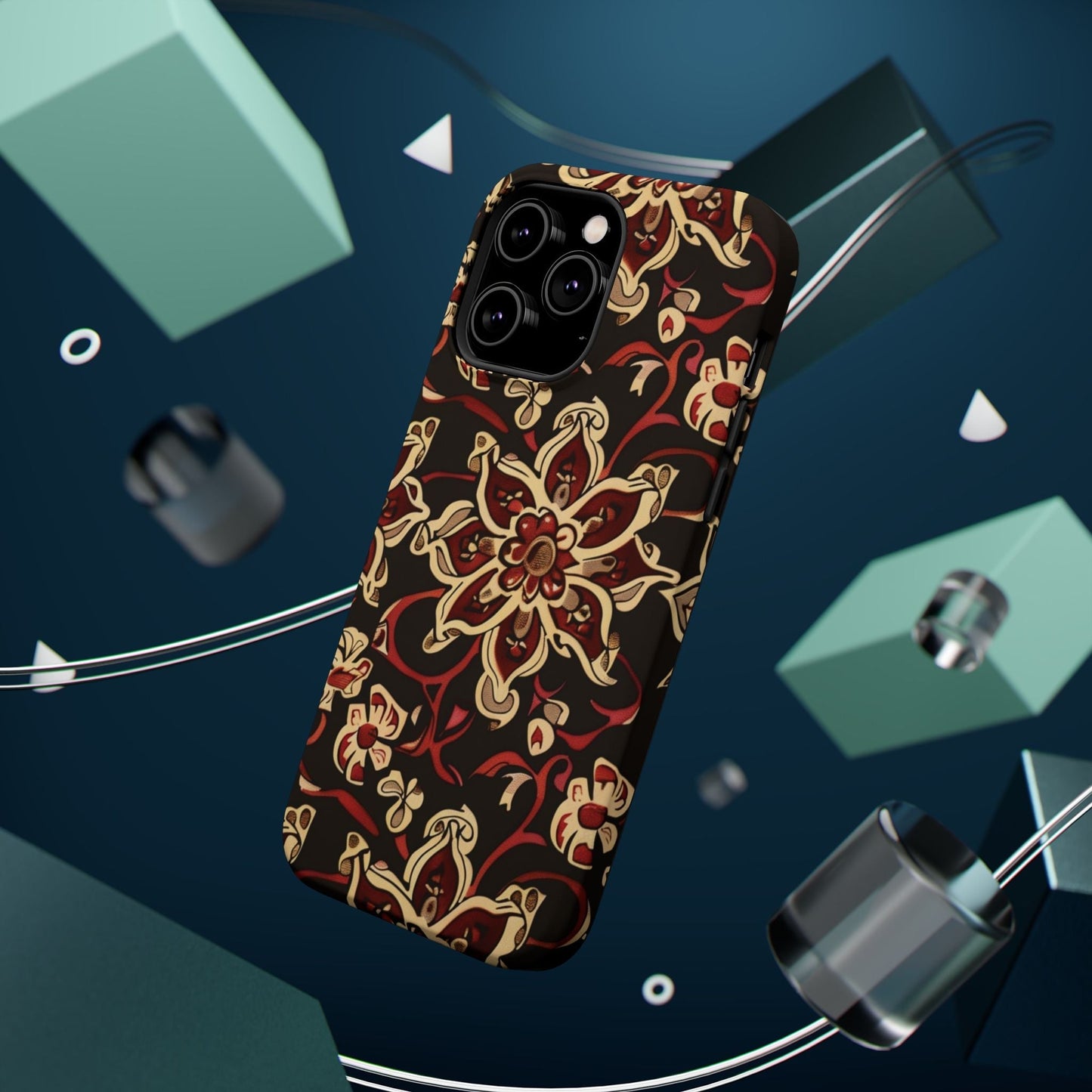 Floral Mandala Magnetic Impact - Resistant Phone Case - DIGITAL X