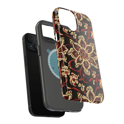 Floral Mandala Magnetic Impact - Resistant Phone Case - DIGITAL X