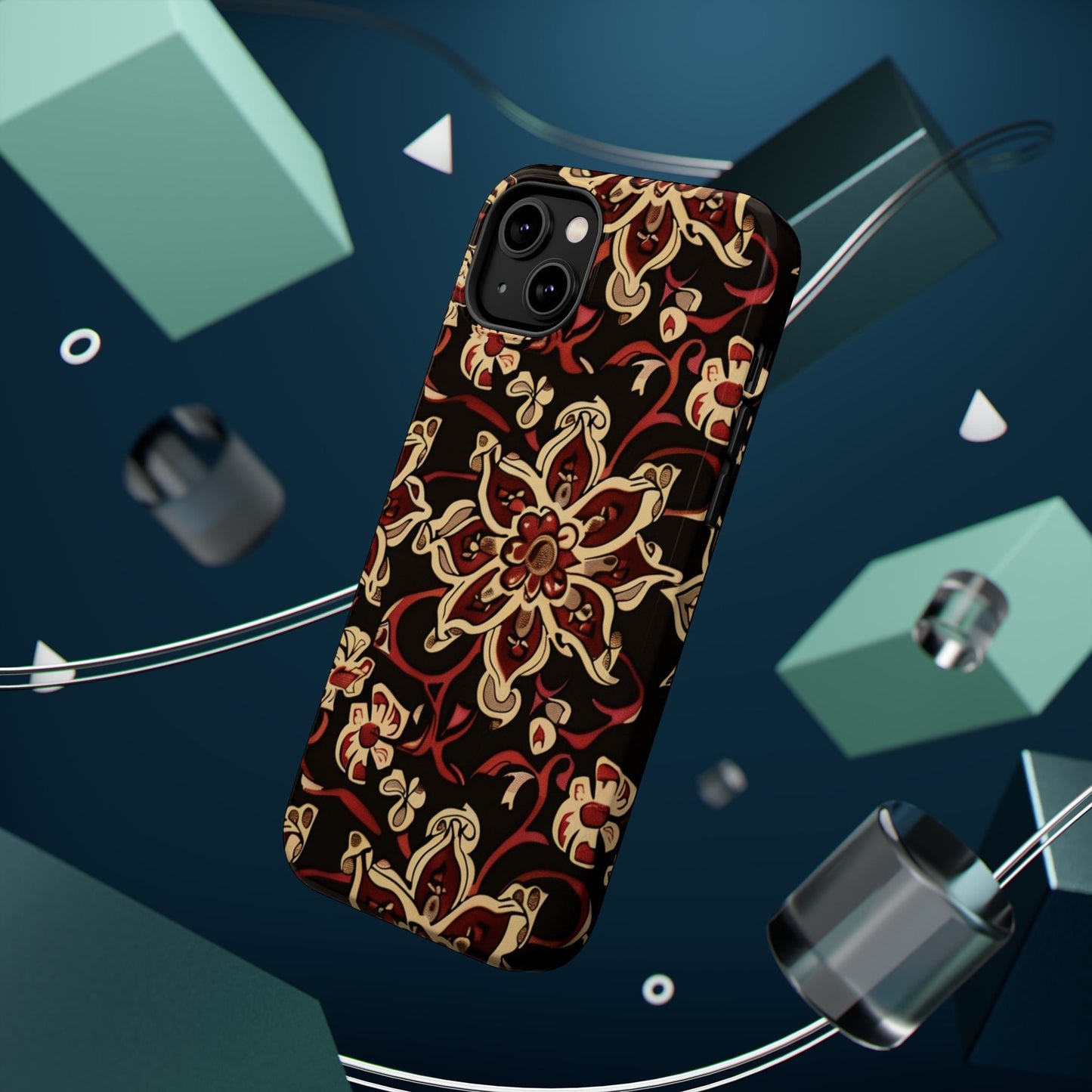 Floral Mandala Magnetic Impact - Resistant Phone Case - DIGITAL X
