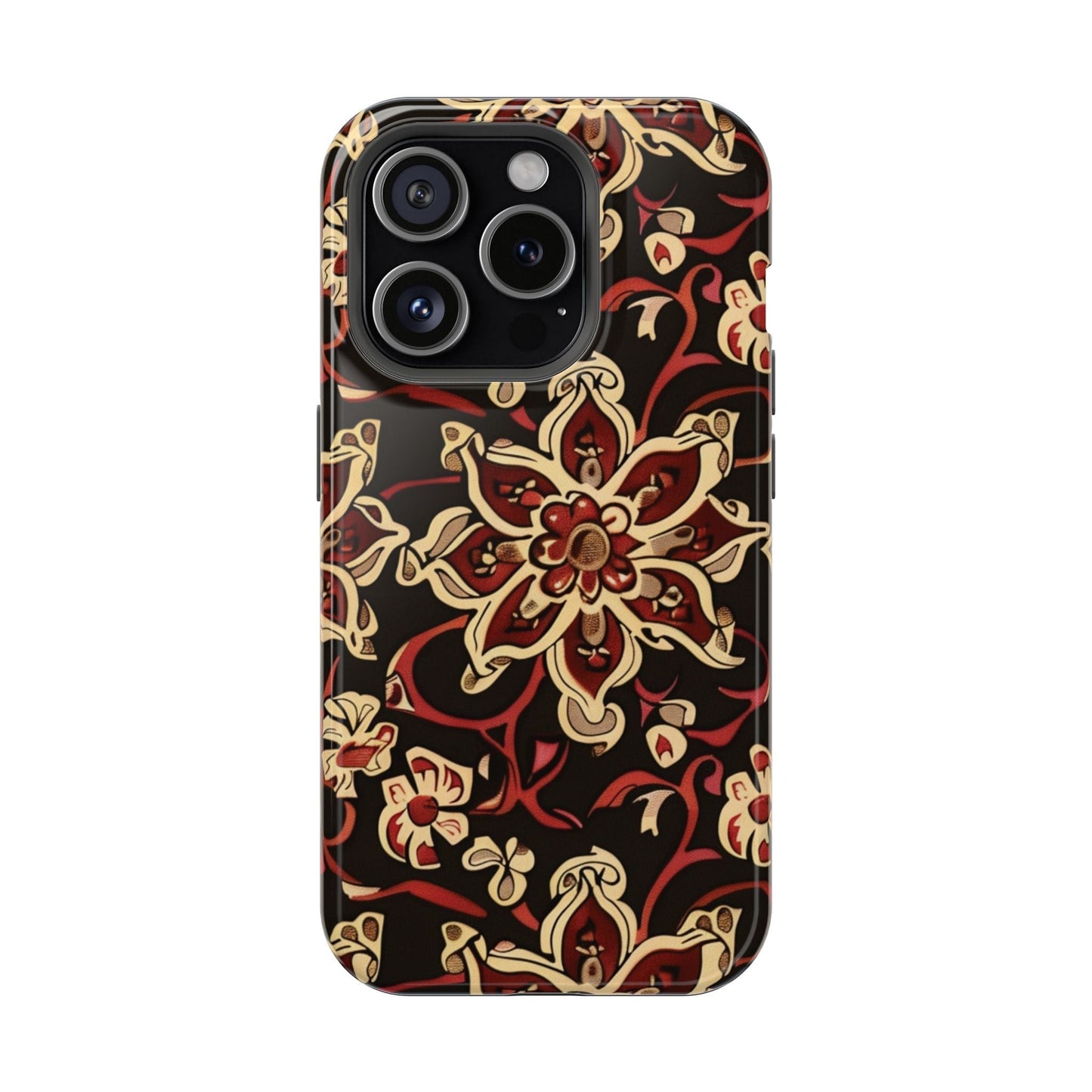 Floral Mandala Magnetic Impact - Resistant Phone Case - DIGITAL X