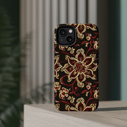 Floral Mandala Magnetic Impact - Resistant Phone Case - DIGITAL X