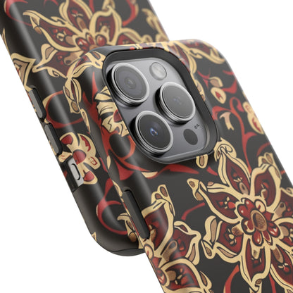 Floral Mandala Magnetic Impact - Resistant Phone Case - DIGITAL X