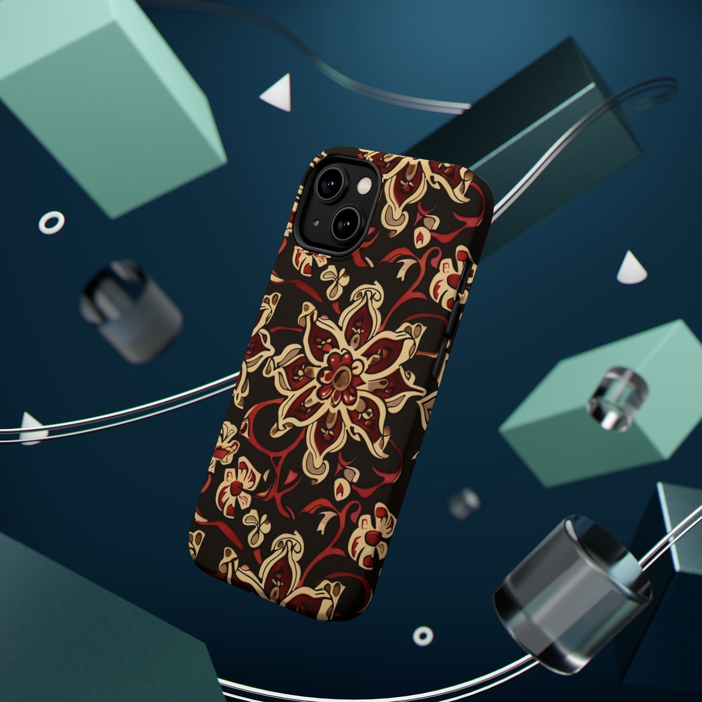 Floral Mandala Magnetic Impact - Resistant Phone Case - DIGITAL X