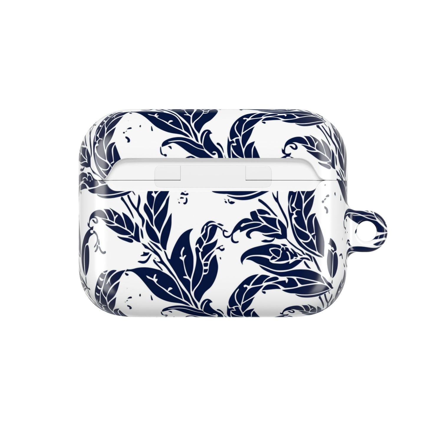 Floral Navy Vine AirPod Case — Blue Botanical Protective Cover - DIGITAL X