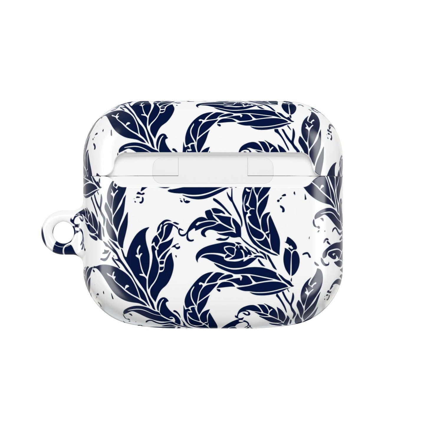 Floral Navy Vine AirPod Case — Blue Botanical Protective Cover - DIGITAL X