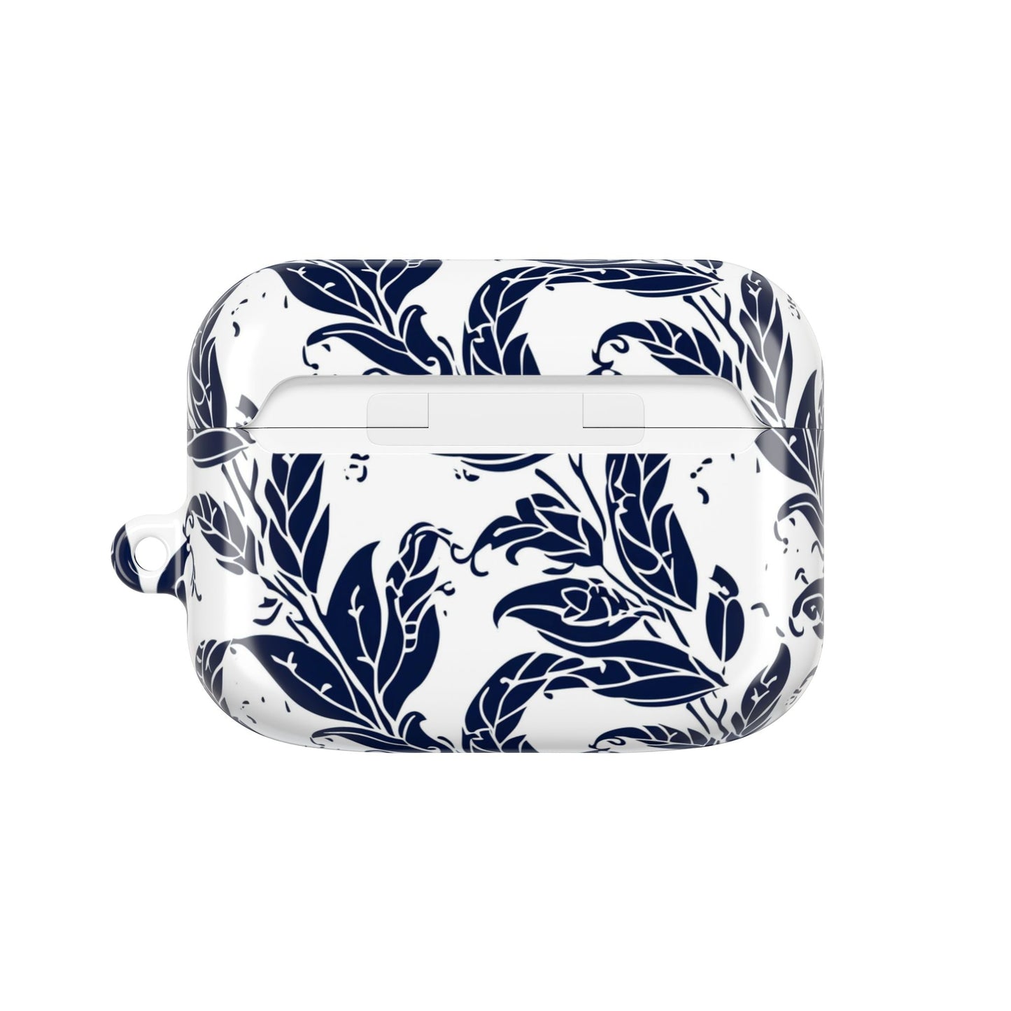 Floral Navy Vine AirPod Case — Blue Botanical Protective Cover - DIGITAL X