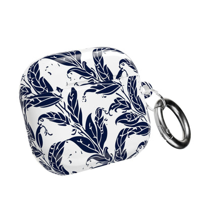 Floral Navy Vine AirPod Case — Blue Botanical Protective Cover - DIGITAL X