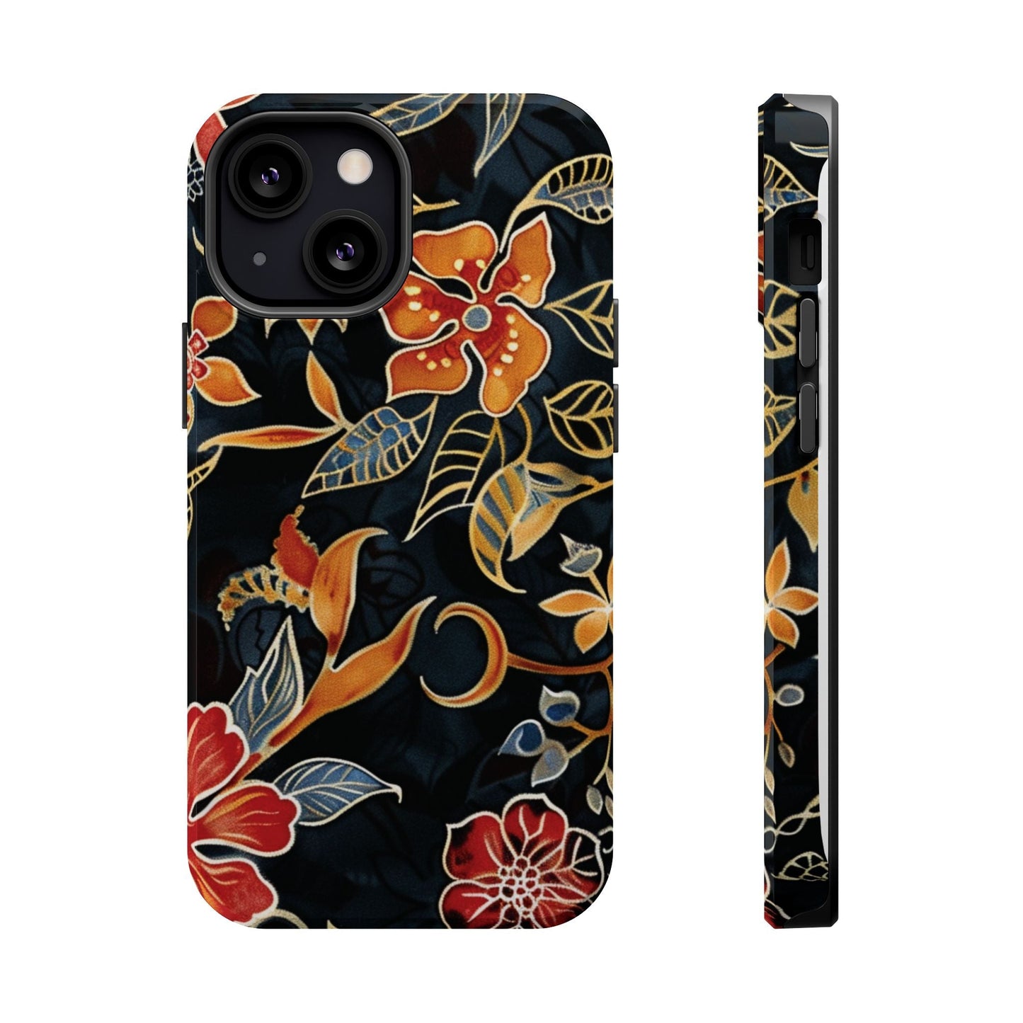 Floral Nightfall Magnetic Impact Phone Case — Protective Magnetic Floral iPhone Cover - DIGITAL X