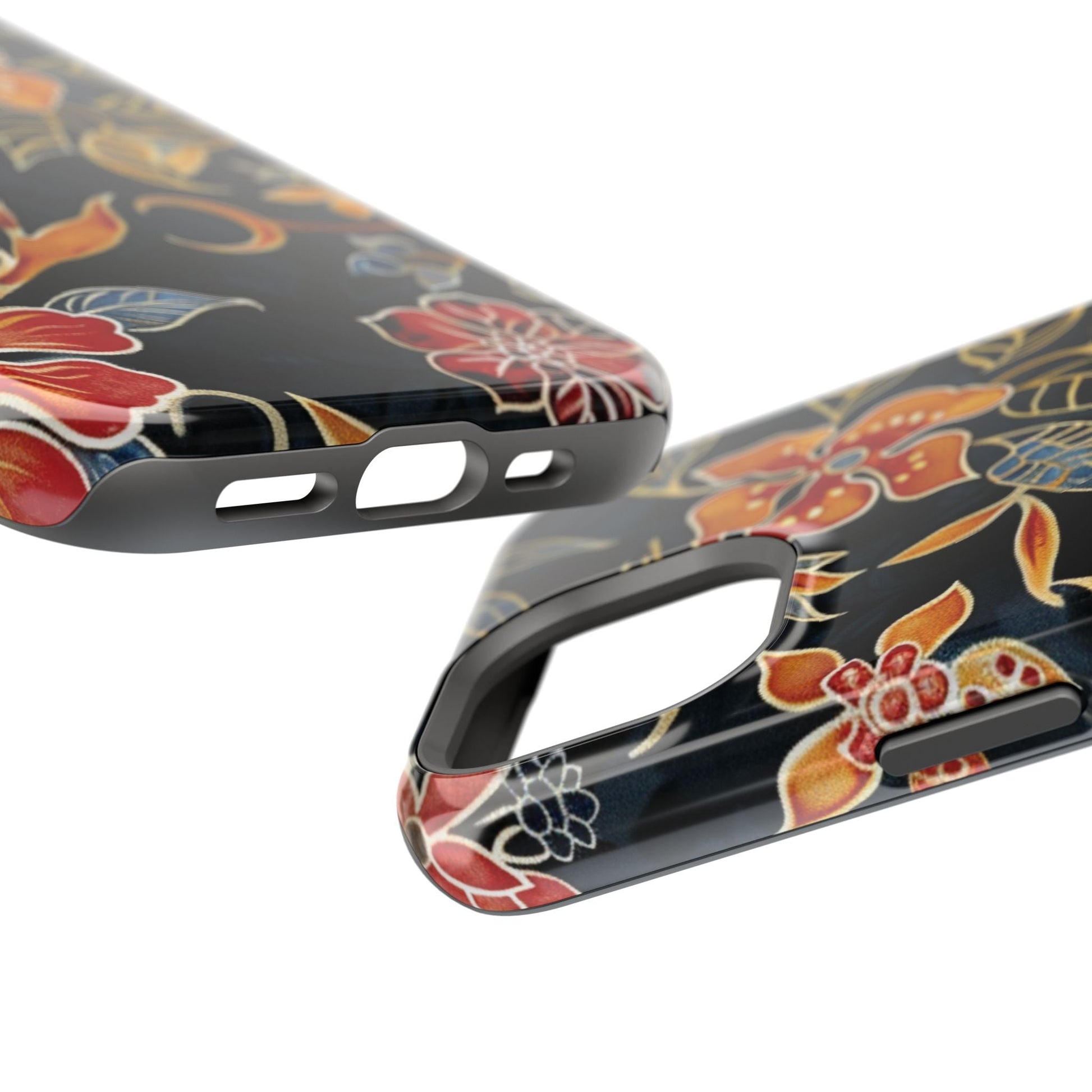 Floral Nightfall Magnetic Impact Phone Case — Protective Magnetic Floral iPhone Cover - DIGITAL X
