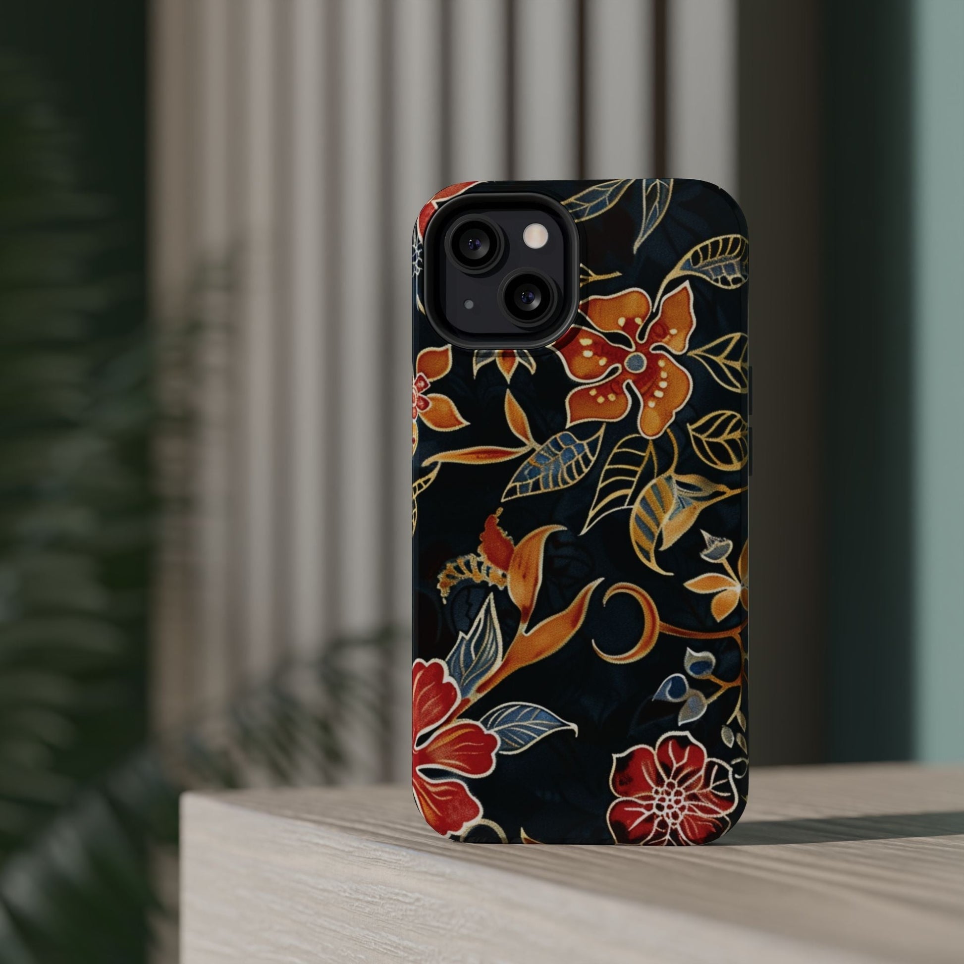 Floral Nightfall Magnetic Impact Phone Case — Protective Magnetic Floral iPhone Cover - DIGITAL X