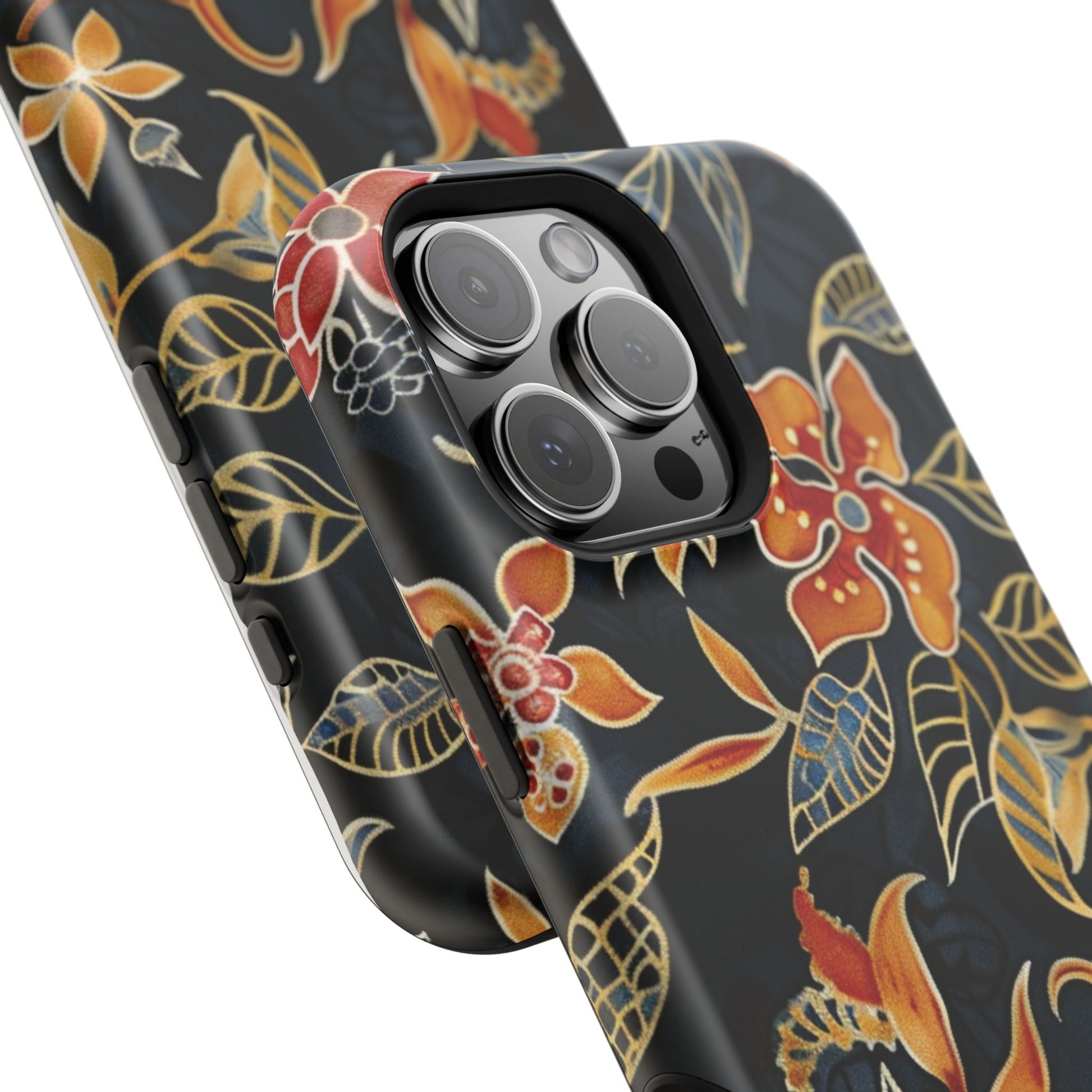 Floral Nightfall Magnetic Impact Phone Case — Protective Magnetic Floral iPhone Cover - DIGITAL X