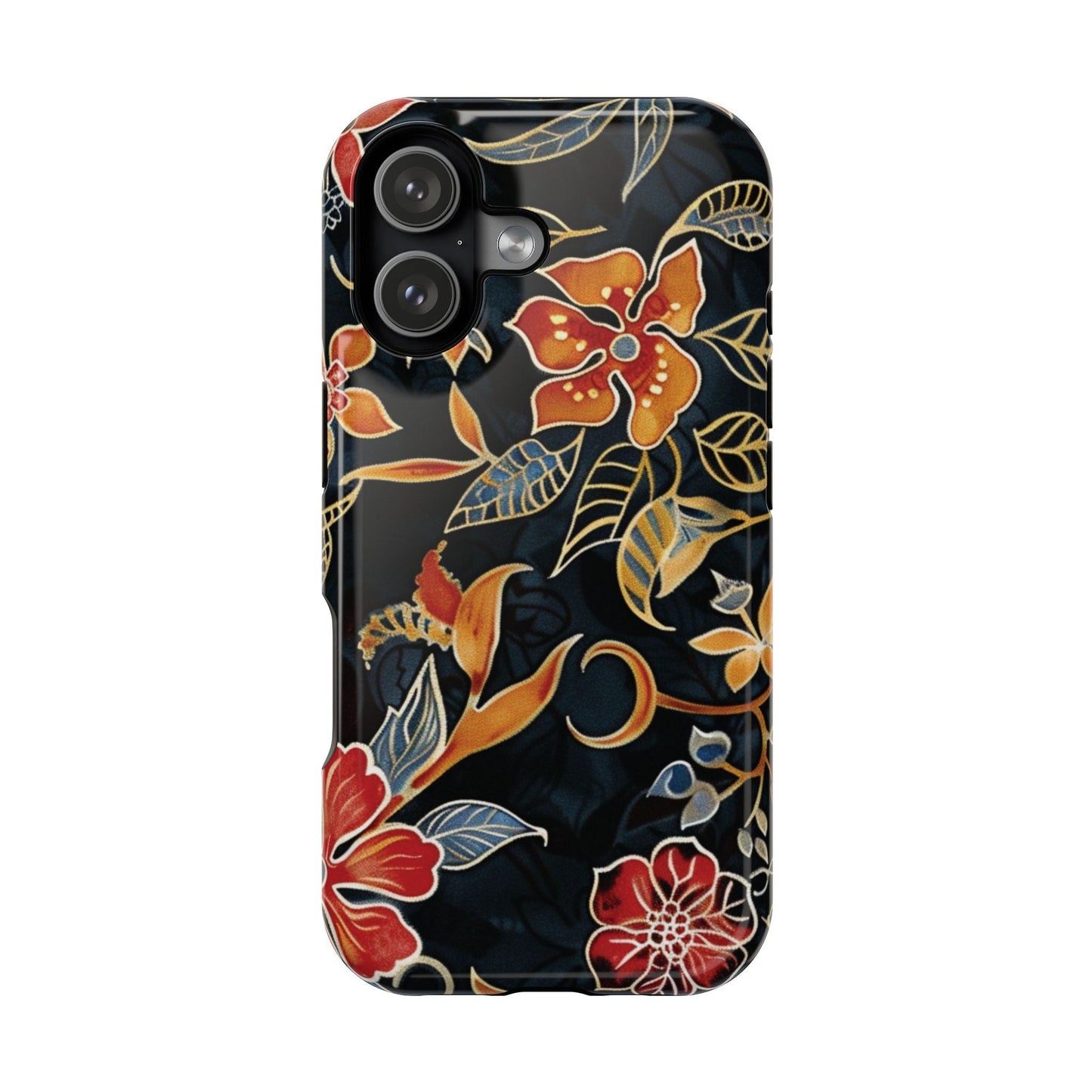 Floral Nightfall Magnetic Impact Phone Case — Protective Magnetic Floral iPhone Cover - DIGITAL X