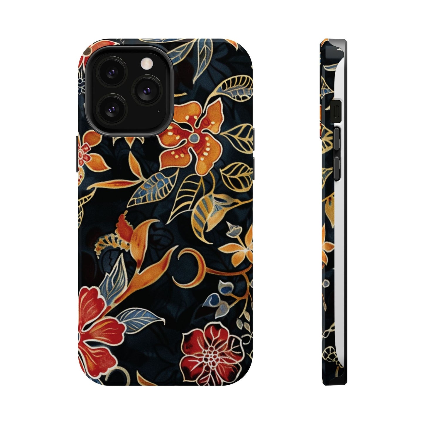 Floral Nightfall Magnetic Impact Phone Case — Protective Magnetic Floral iPhone Cover - DIGITAL X
