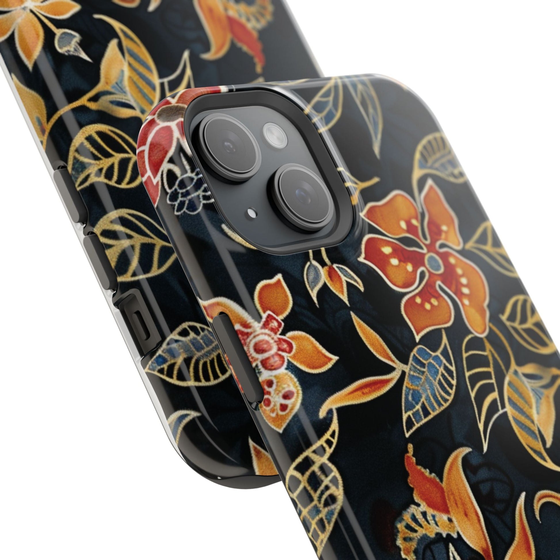 Floral Nightfall Magnetic Impact Phone Case — Protective Magnetic Floral iPhone Cover - DIGITAL X