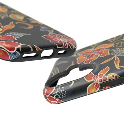 Floral Nightfall Magnetic Impact Phone Case — Protective Magnetic Floral iPhone Cover - DIGITAL X