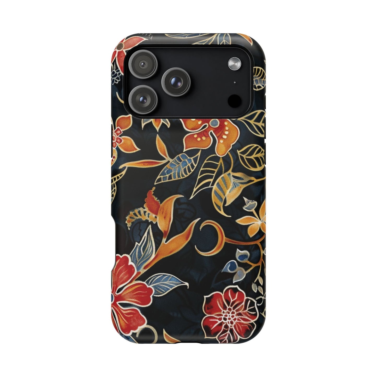 Floral Nightfall Magnetic Impact Phone Case — Protective Magnetic Floral iPhone Cover - DIGITAL X