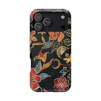 Floral Nightfall Magnetic Impact Phone Case — Protective Magnetic Floral iPhone Cover - DIGITAL X