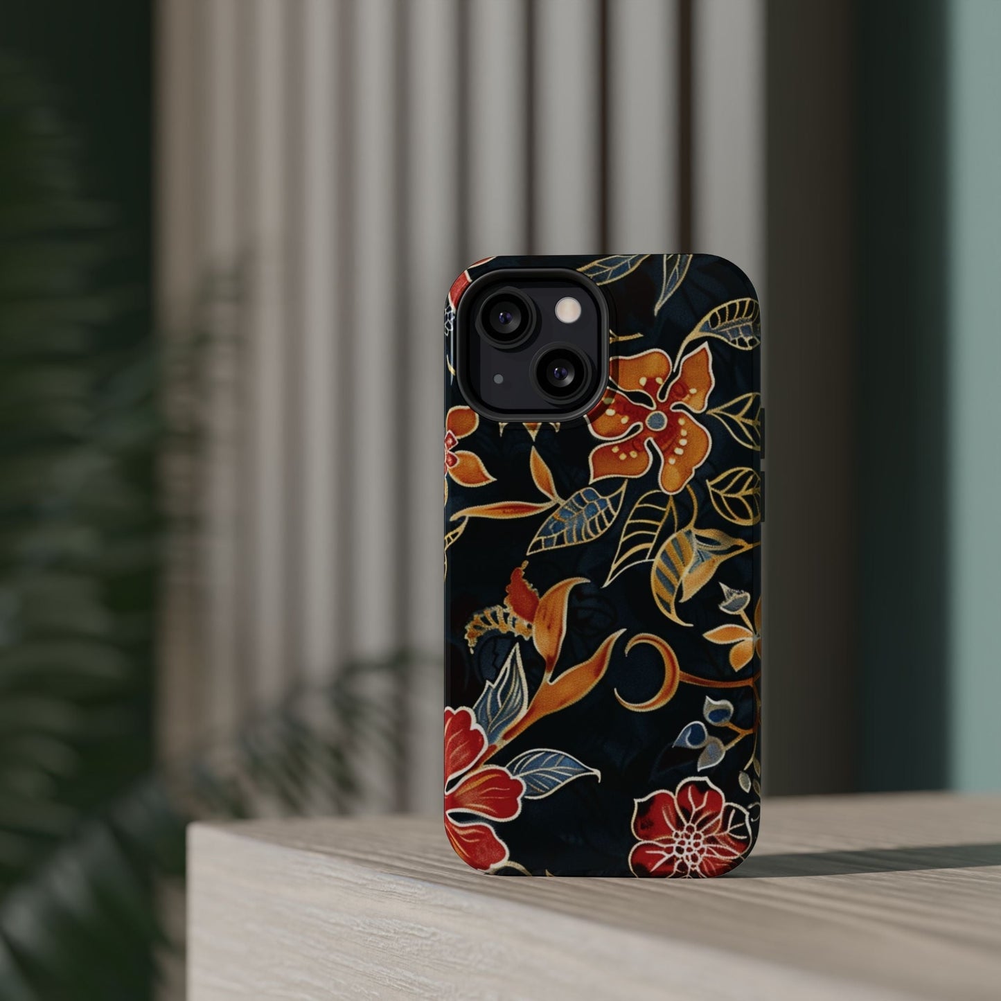 Floral Nightfall Magnetic Impact Phone Case — Protective Magnetic Floral iPhone Cover - DIGITAL X