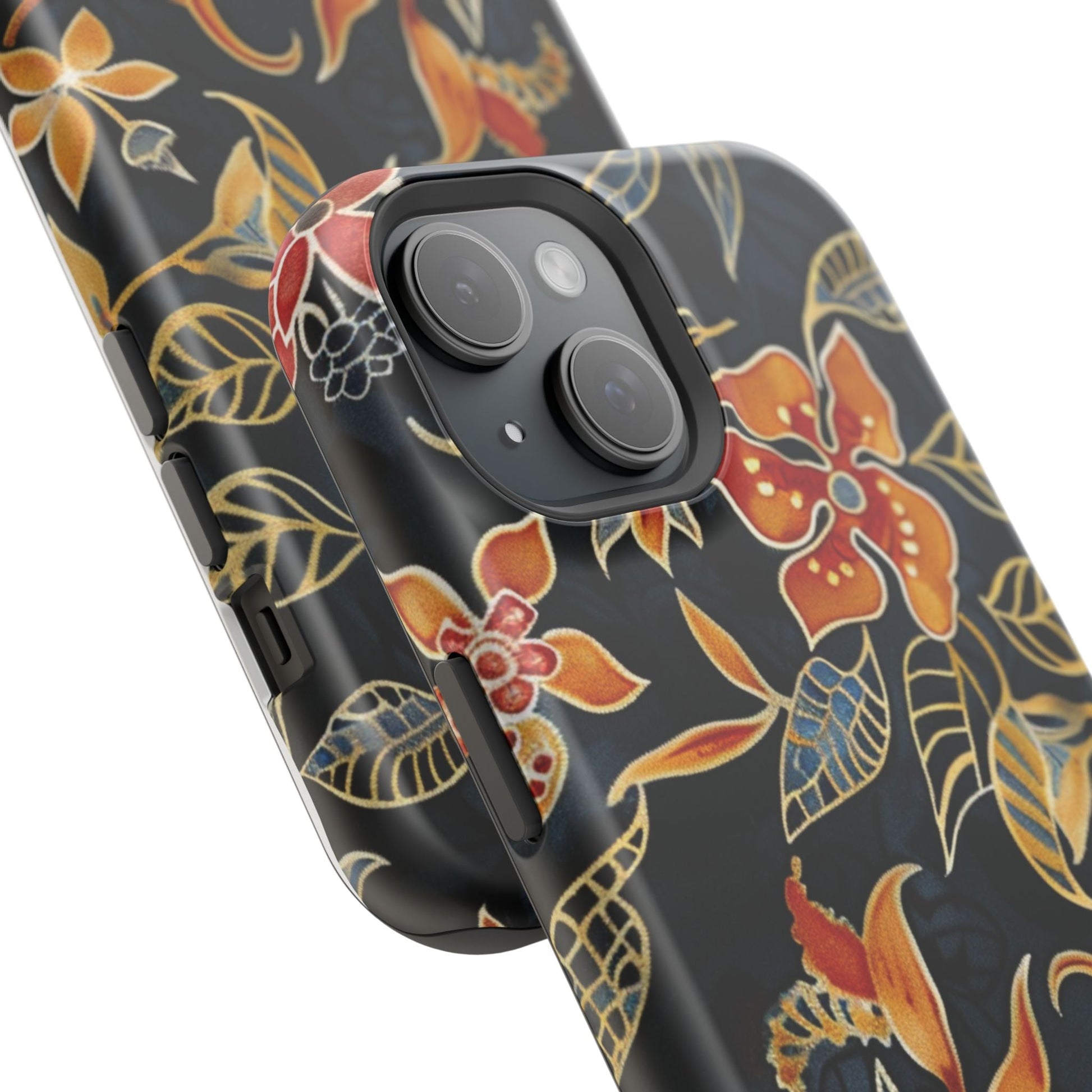 Floral Nightfall Magnetic Impact Phone Case — Protective Magnetic Floral iPhone Cover - DIGITAL X