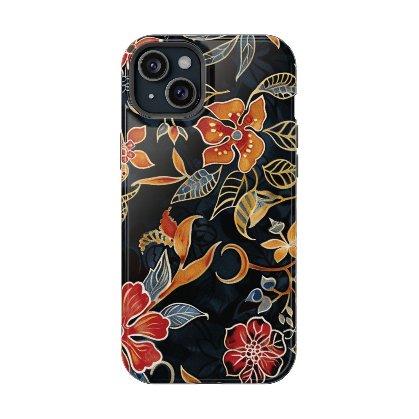 Floral Nightfall Magnetic Impact Phone Case — Protective Magnetic Floral iPhone Cover - DIGITAL X