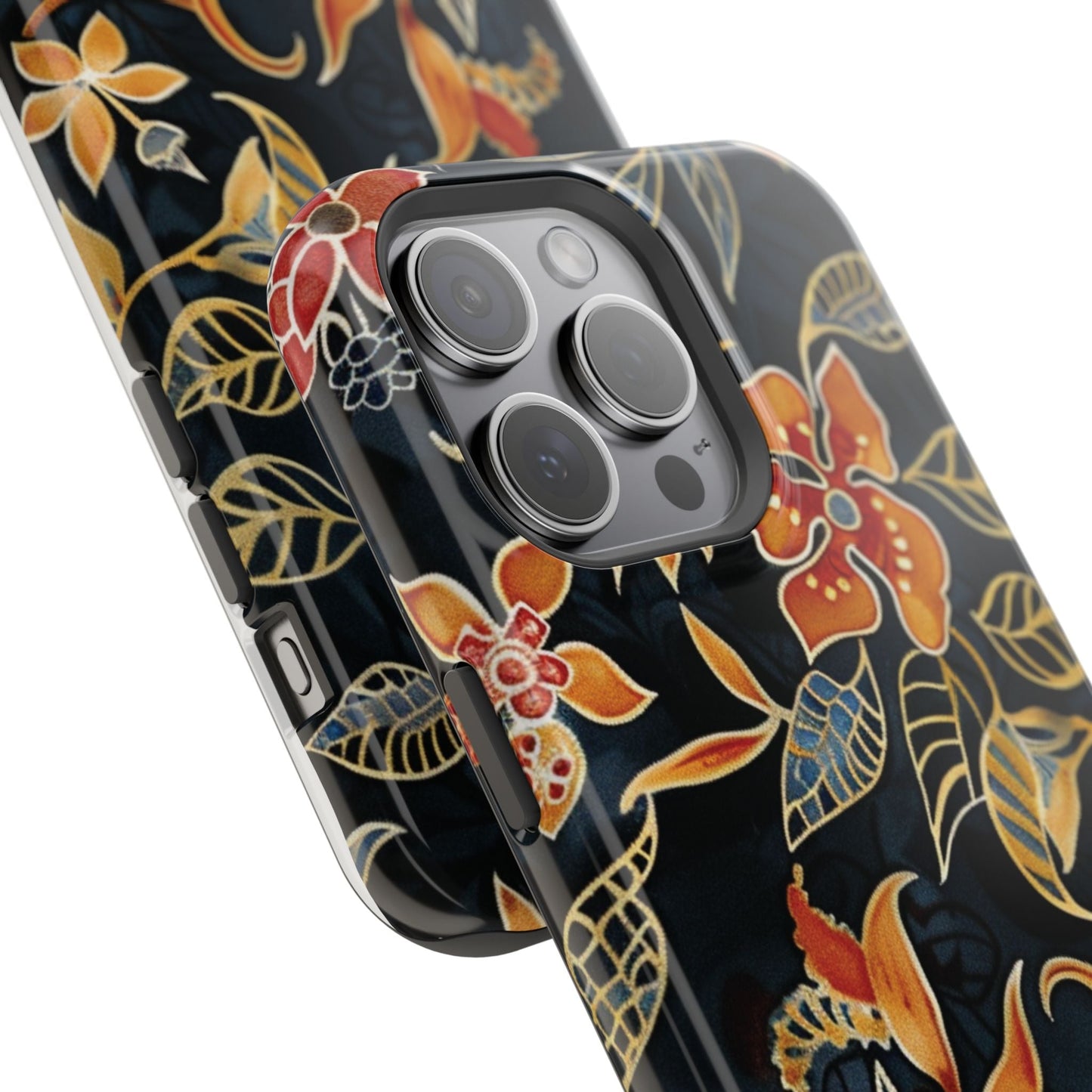 Floral Nightfall Magnetic Impact Phone Case — Protective Magnetic Floral iPhone Cover - DIGITAL X