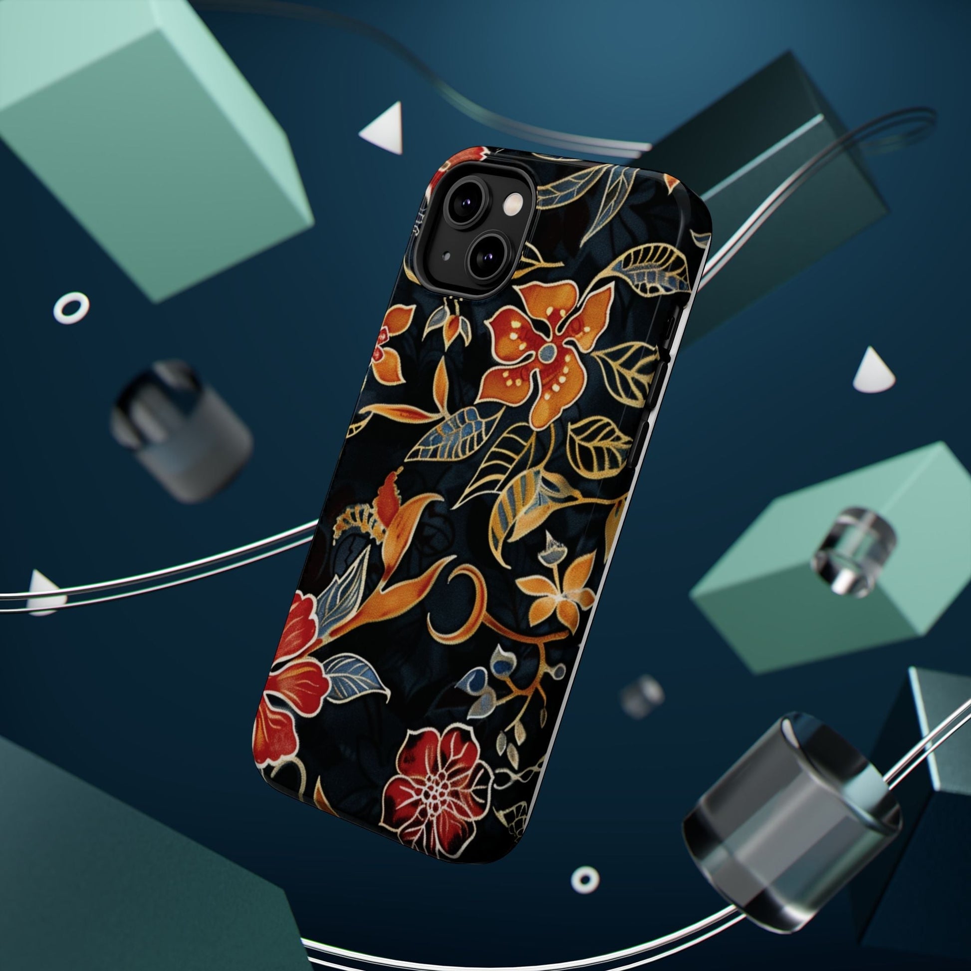 Floral Nightfall Magnetic Impact Phone Case — Protective Magnetic Floral iPhone Cover - DIGITAL X