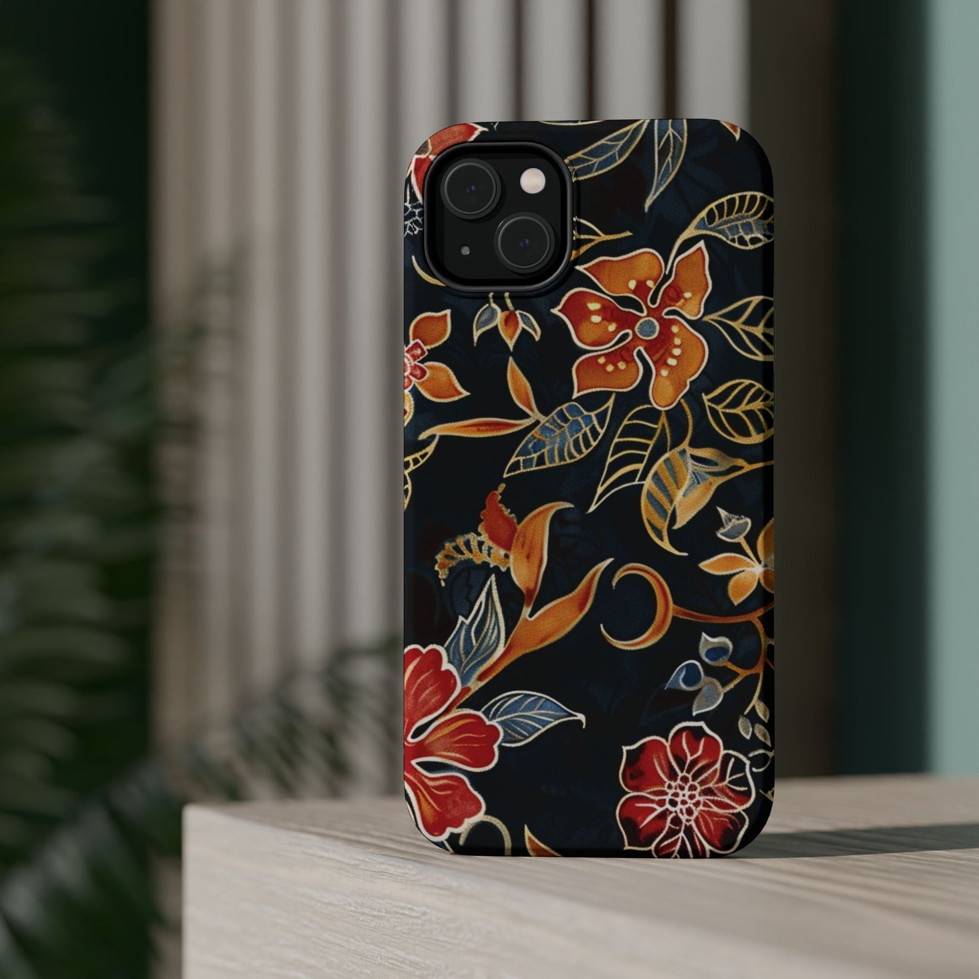 Floral Nightfall Magnetic Impact Phone Case — Protective Magnetic Floral iPhone Cover - DIGITAL X