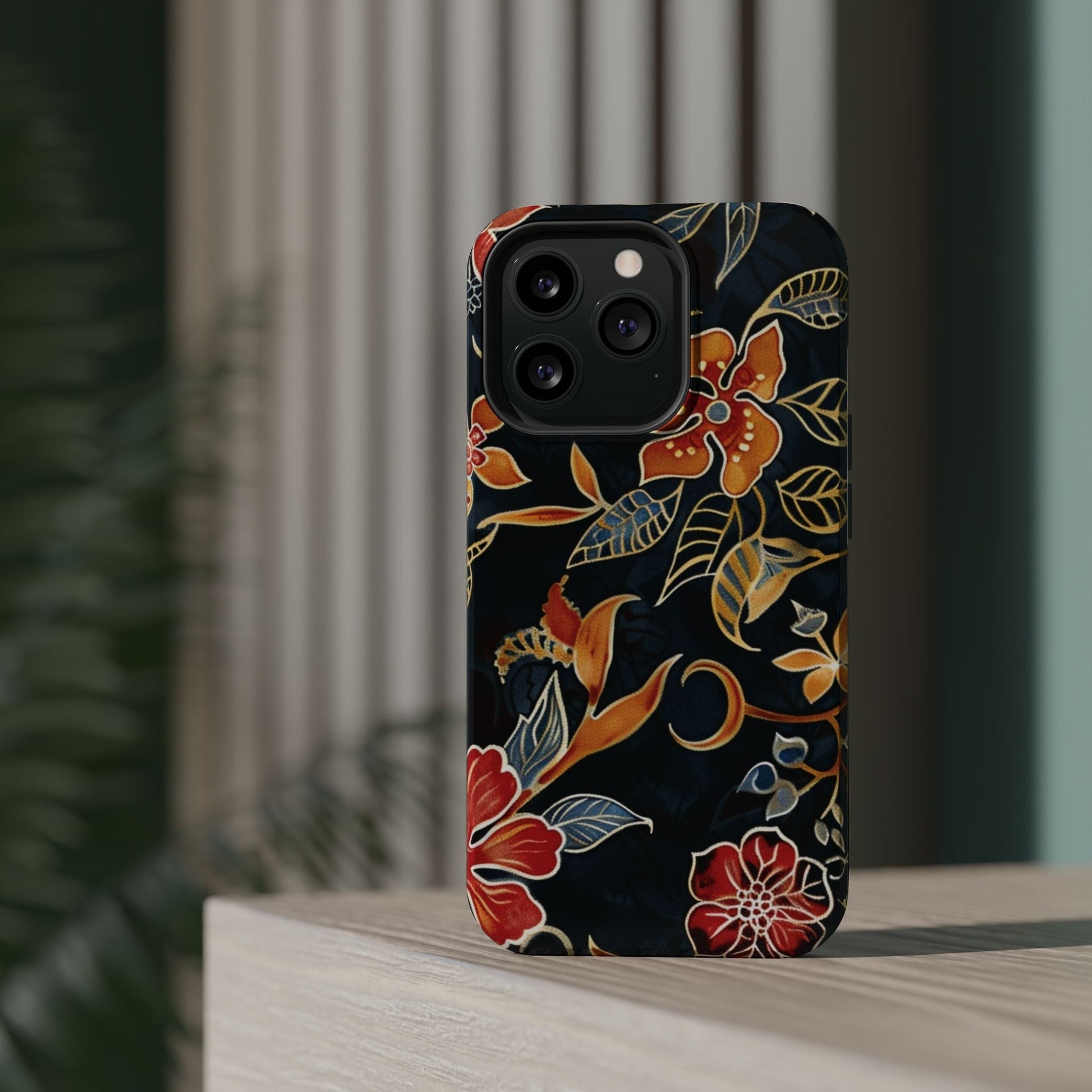 Floral Nightfall Magnetic Impact Phone Case — Protective Magnetic Floral iPhone Cover - DIGITAL X