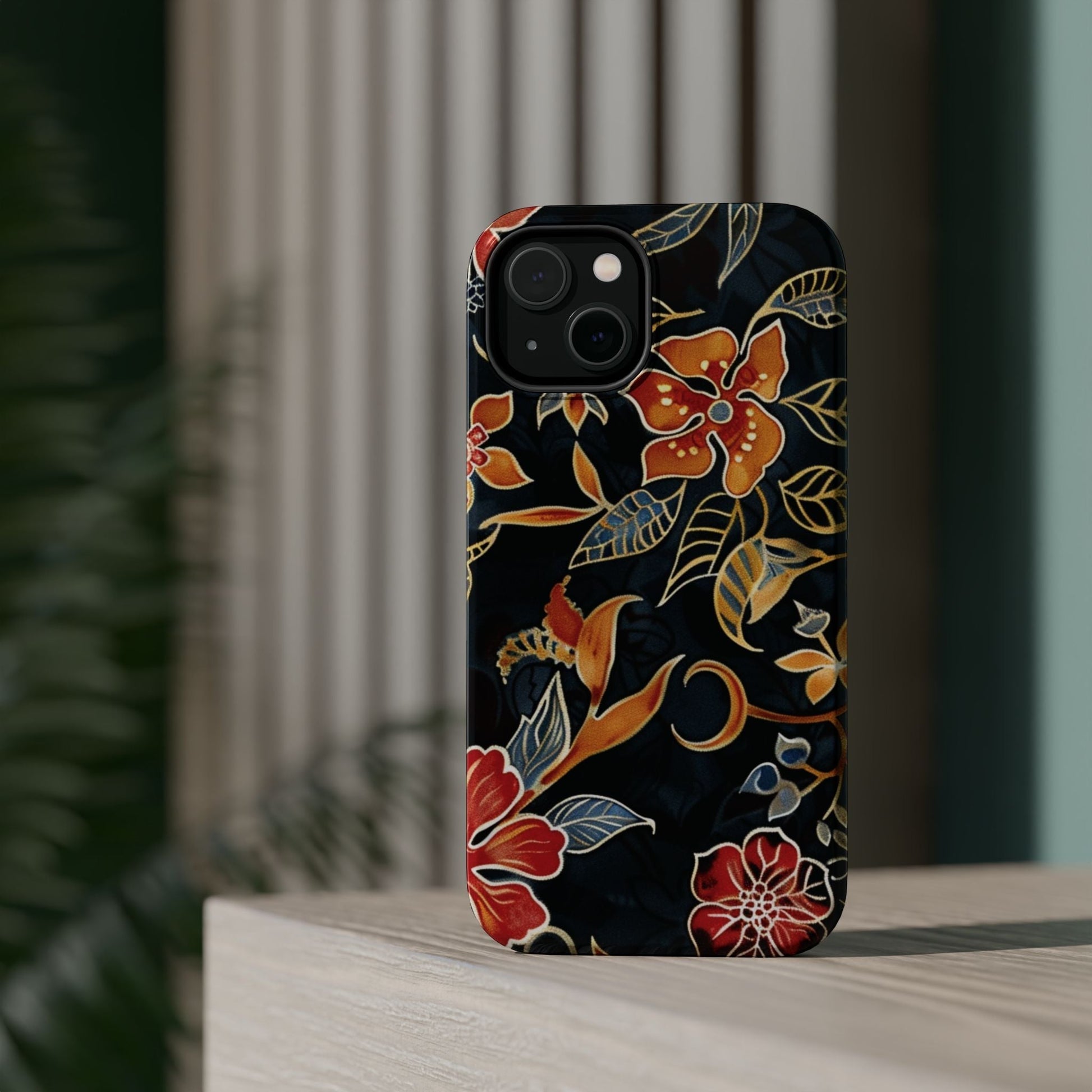 Floral Nightfall Magnetic Impact Phone Case — Protective Magnetic Floral iPhone Cover - DIGITAL X