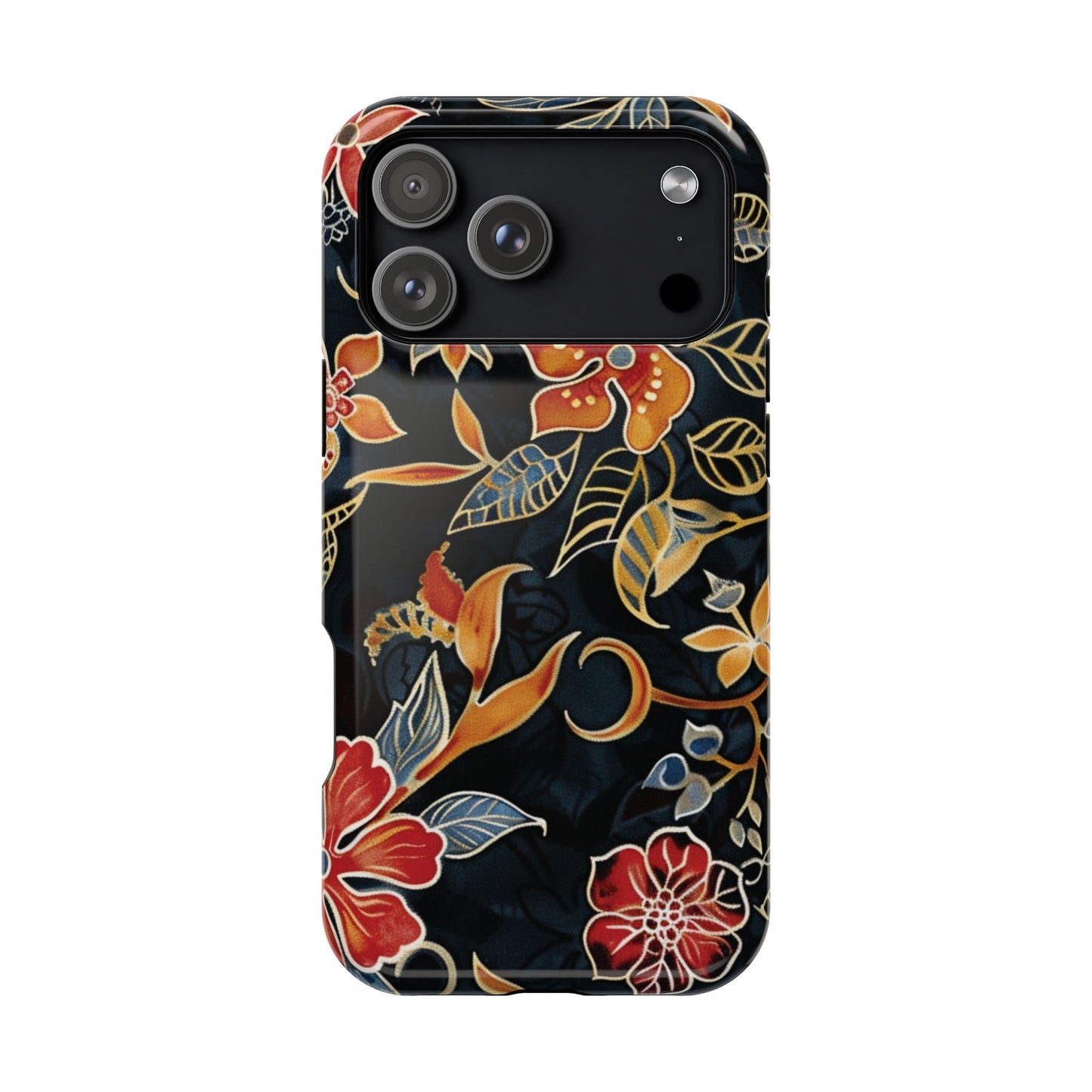 Floral Nightfall Magnetic Impact Phone Case — Protective Magnetic Floral iPhone Cover - DIGITAL X