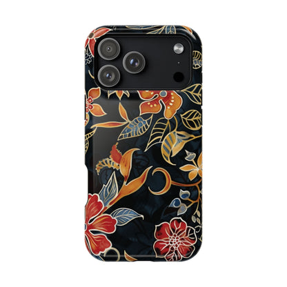 Floral Nightfall Magnetic Impact Phone Case — Protective Magnetic Floral iPhone Cover - DIGITAL X