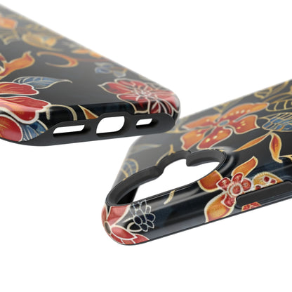 Floral Nightfall Magnetic Impact Phone Case — Protective Magnetic Floral iPhone Cover - DIGITAL X