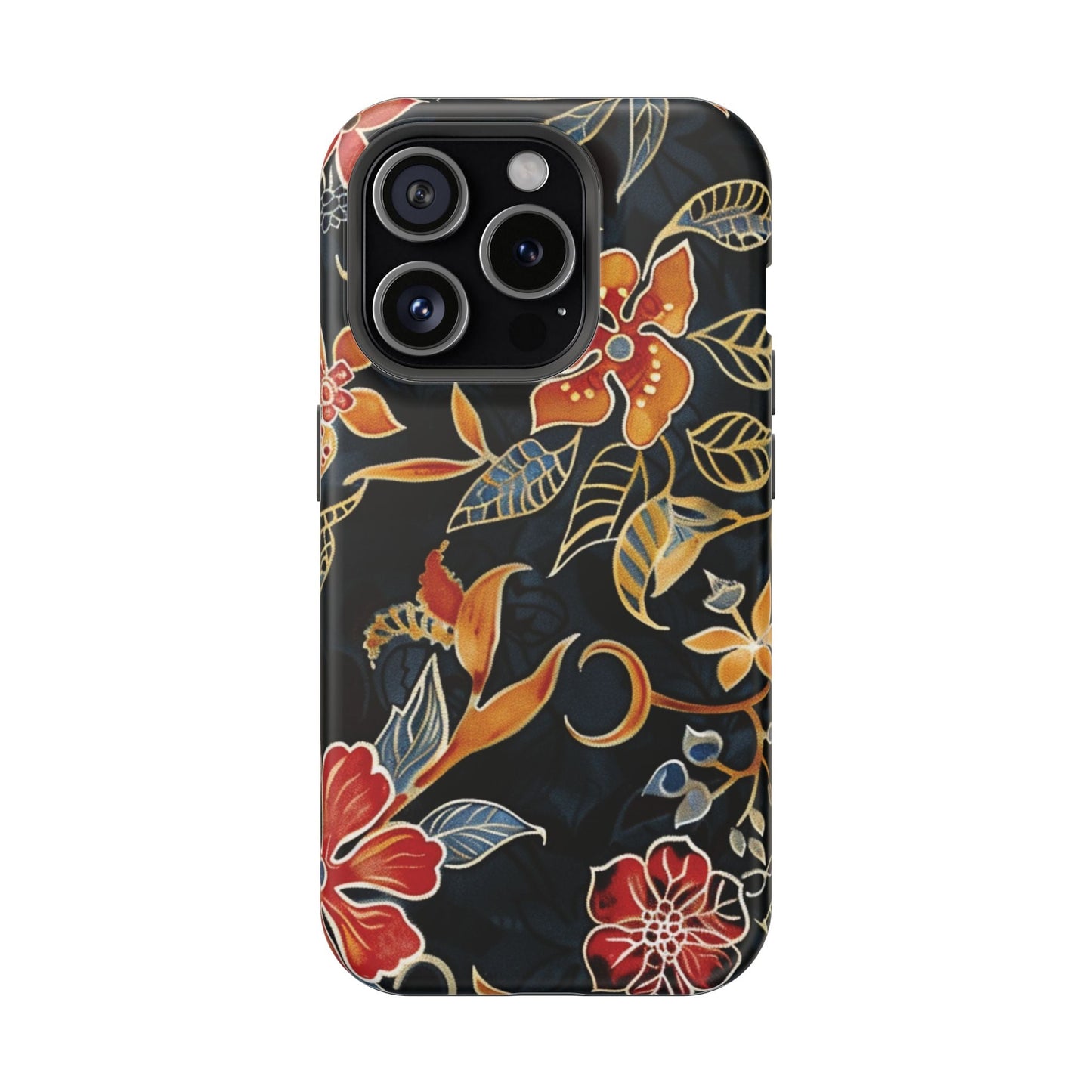Floral Nightfall Magnetic Impact Phone Case — Protective Magnetic Floral iPhone Cover - DIGITAL X