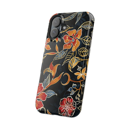 Floral Nightfall Magnetic Impact Phone Case — Protective Magnetic Floral iPhone Cover - DIGITAL X
