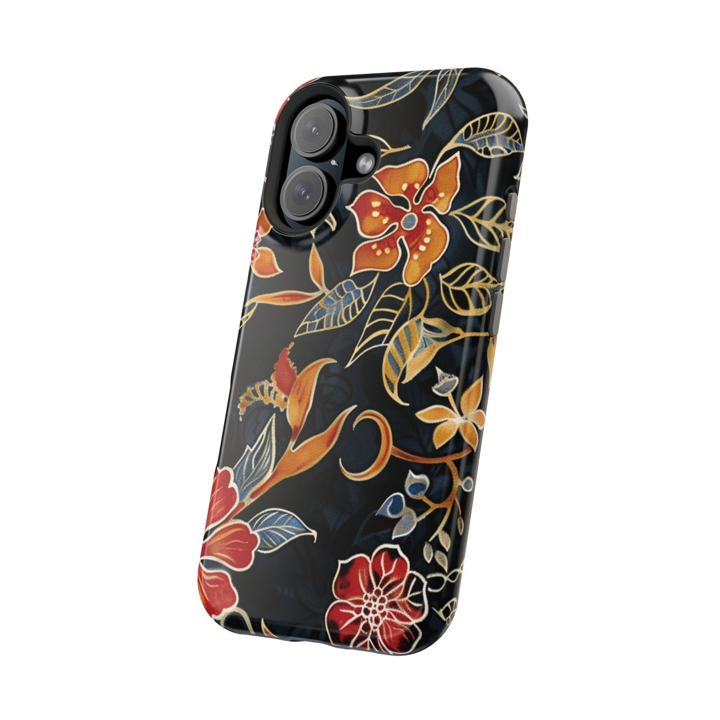 Floral Nightfall Magnetic Impact Phone Case — Protective Magnetic Floral iPhone Cover - DIGITAL X